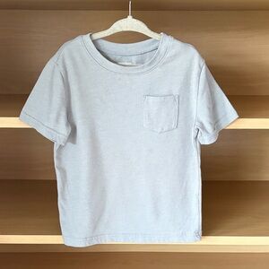 ✨$2✨Jumping Beans•Boys’ Short Sleeve Essential Tee w/ Pocket | Light Grey | 4T